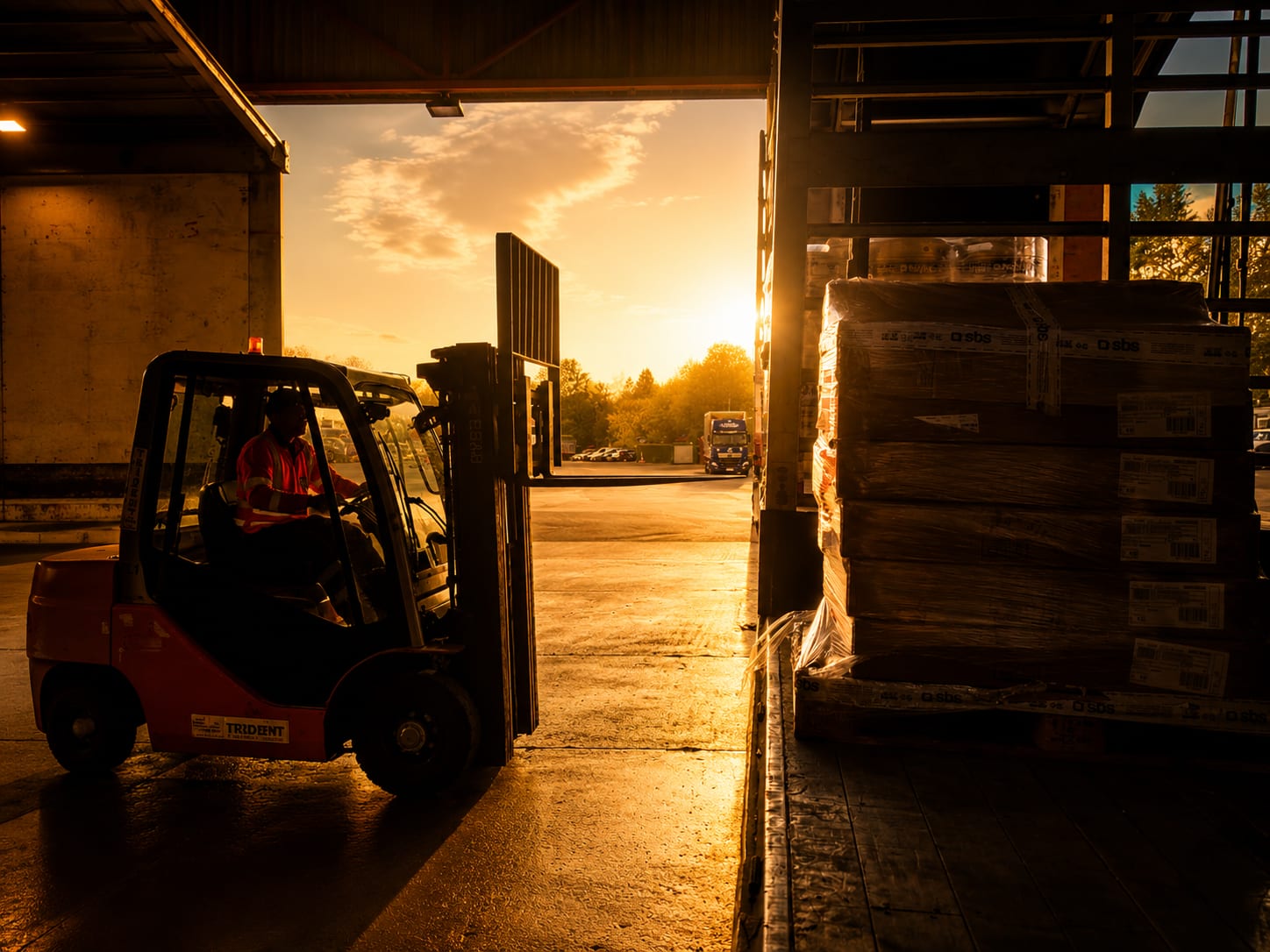 Secure warehouse forklift operations