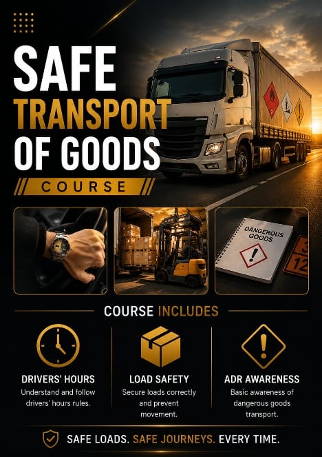 Safe Transport of Goods course graphic