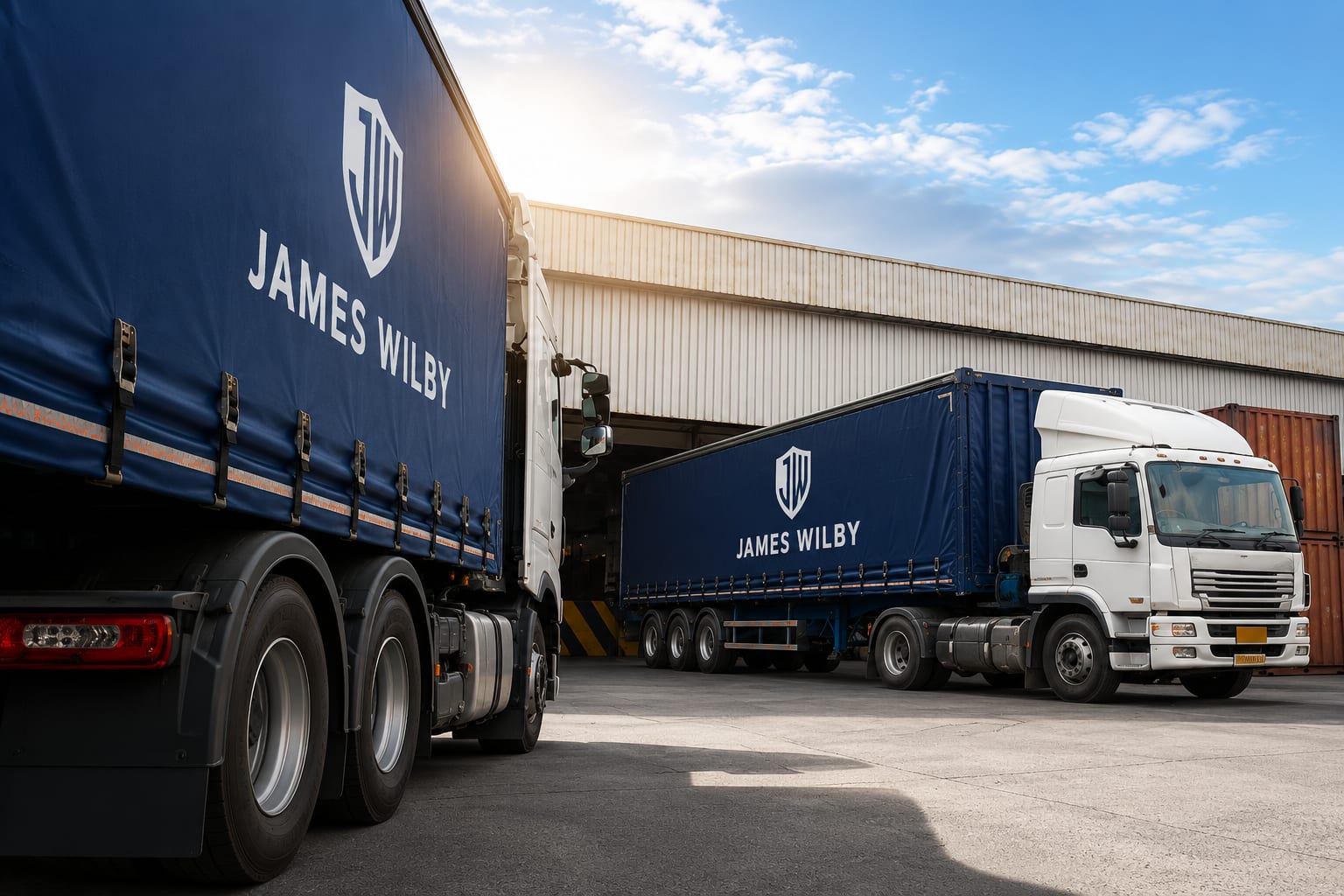James Wilby HGV on a UK route