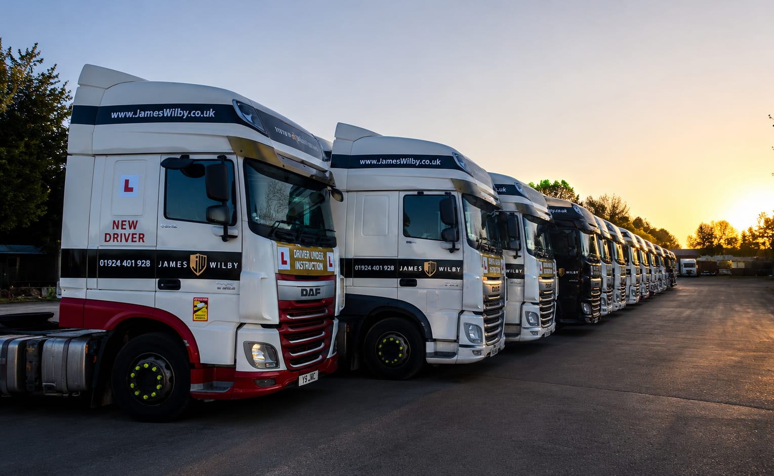 James Wilby logistics truck and depot